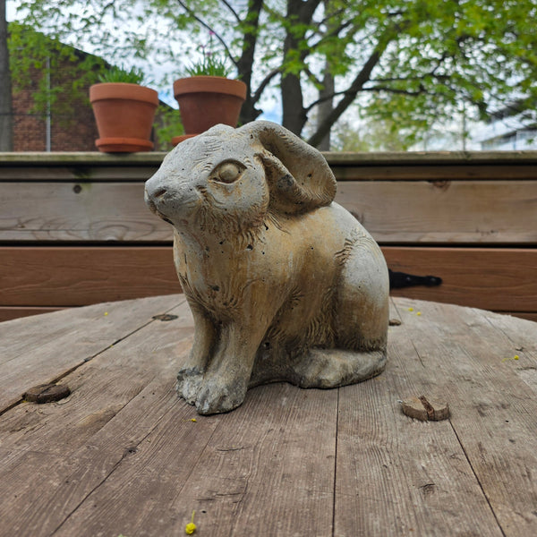 Wonderful Cast Cement Garden Rabbit