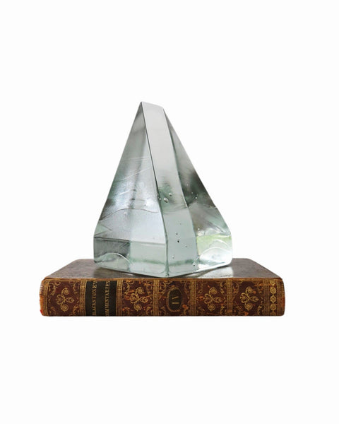 Robert Buick Art Glass Pyramidal Object