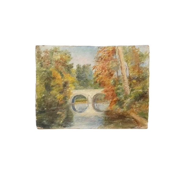 Small Riverview Landscape Painting