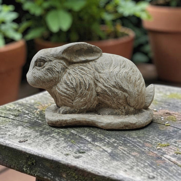 Lovely Cast Cement Garden Rabbit
