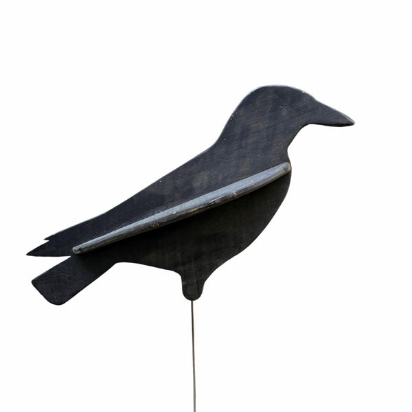 Vintage Wood Crow Decoy