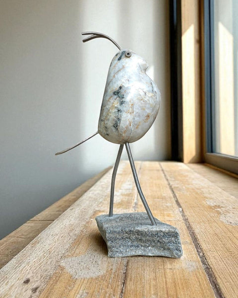 Artisan Marble & Metal Bird