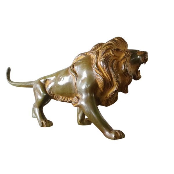 Japanese Cast Bronze Lion