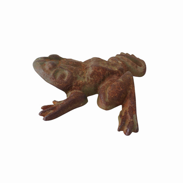 Charming Cast Iron Garden Frog