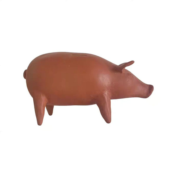 Large Terra Cotta Pig Piggy Bank