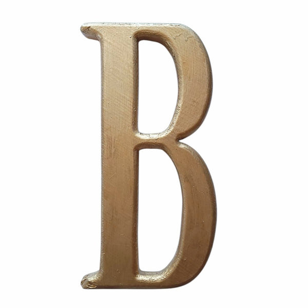 Large Wood Gilt Letter B