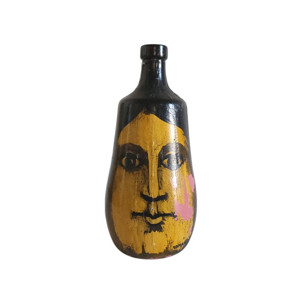 Artisan Painted Face Bottles