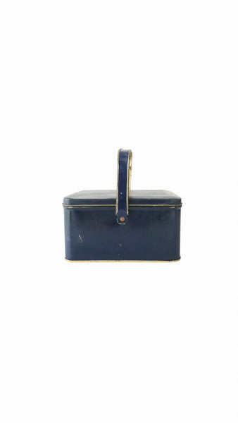 Antique Small Blue Lunch Pail