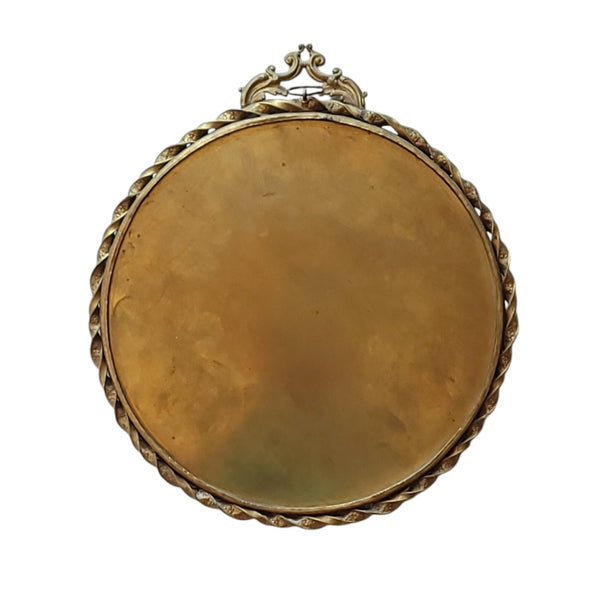 Round Brass Mirror