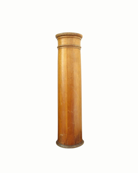 Antique Pine Pedestal Column