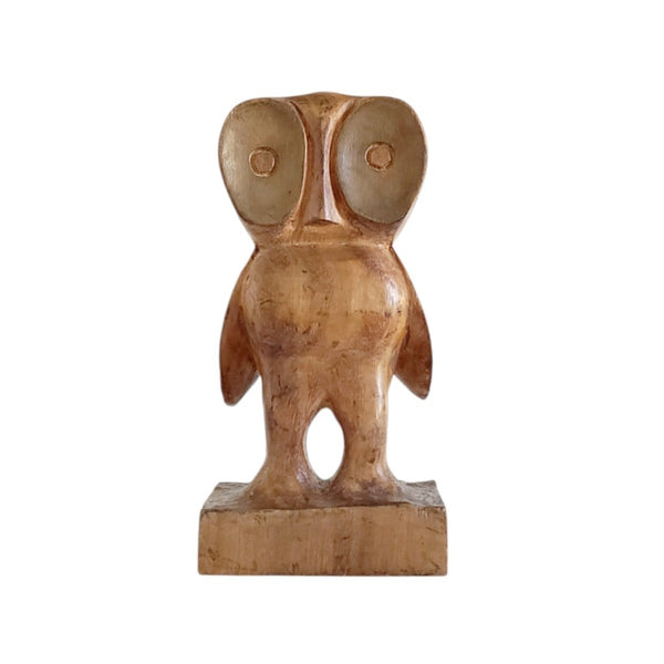 Don S Shoemaker Carved Wood Owl Señal S A