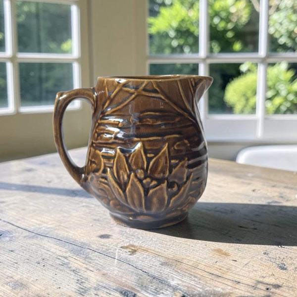 McCoy Pitcher With Water Lily Pattern