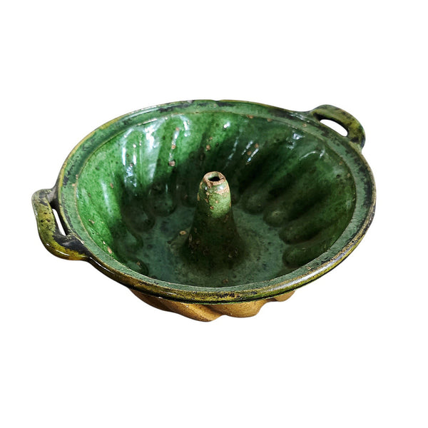 19th Century French Redware Cake Mold