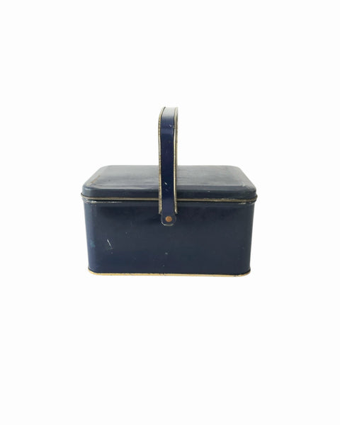 Antique Small Blue Lunch Pail
