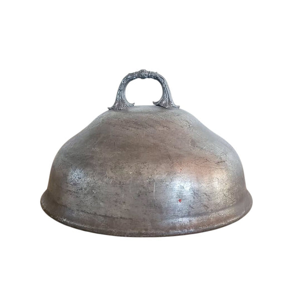Antique English Pewter Food Dome Cover