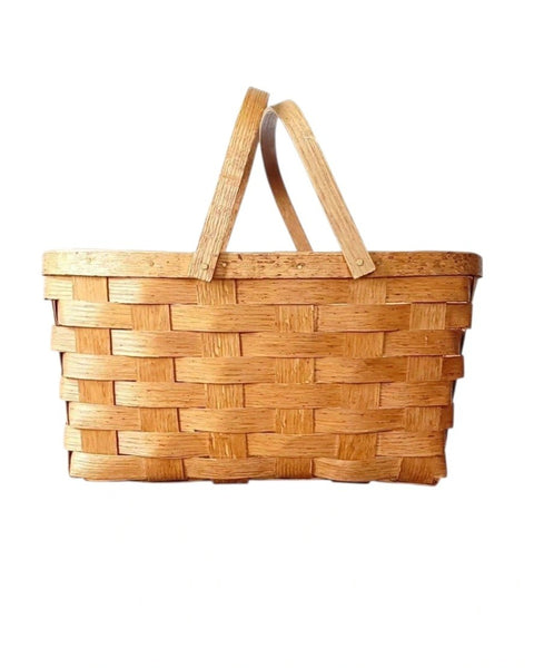 Woven Picnic Gathering Storage Basket