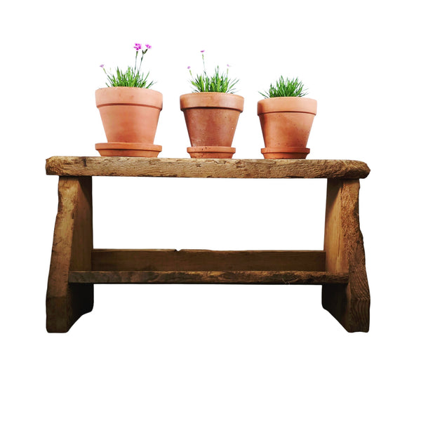 Fabulous Primitive Small Wood Bench