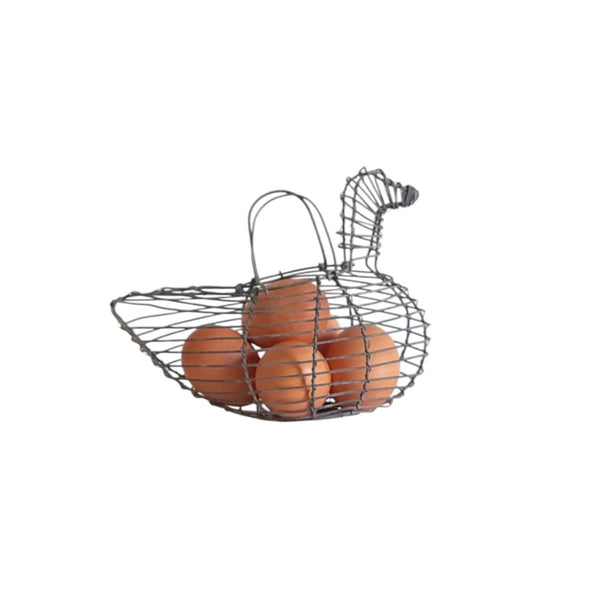 Wire Bird Form Small Egg Basket