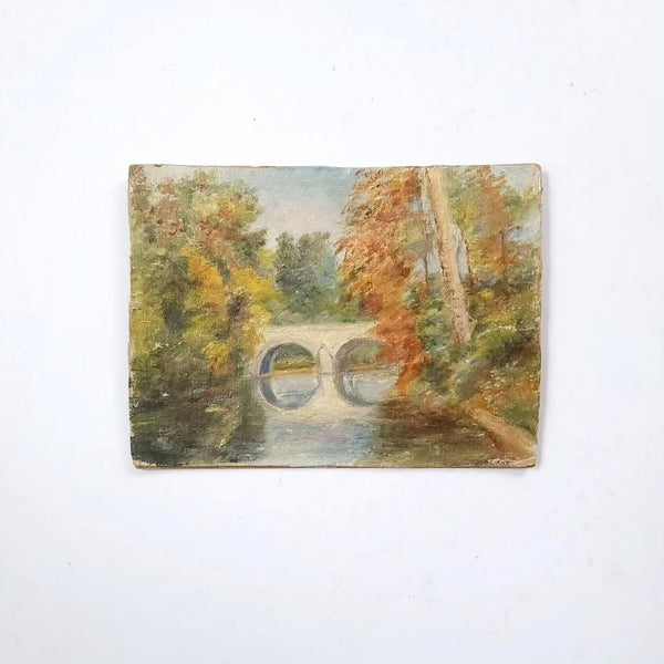 Small Riverview Landscape Painting