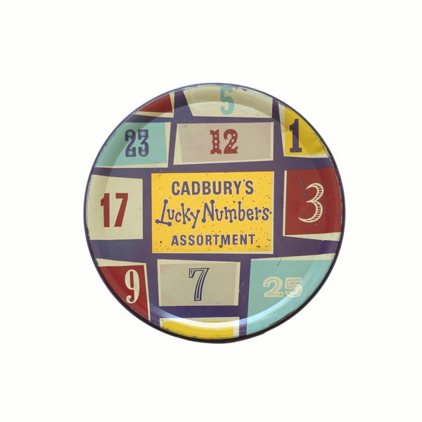 Circa 1950's Cadbury's Lucky Nubers Assortment Tin