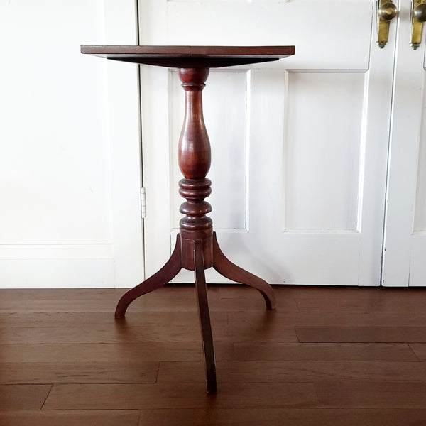 Circa 1840 East Coast Nova Scotia Birch Side Table Candle Stand