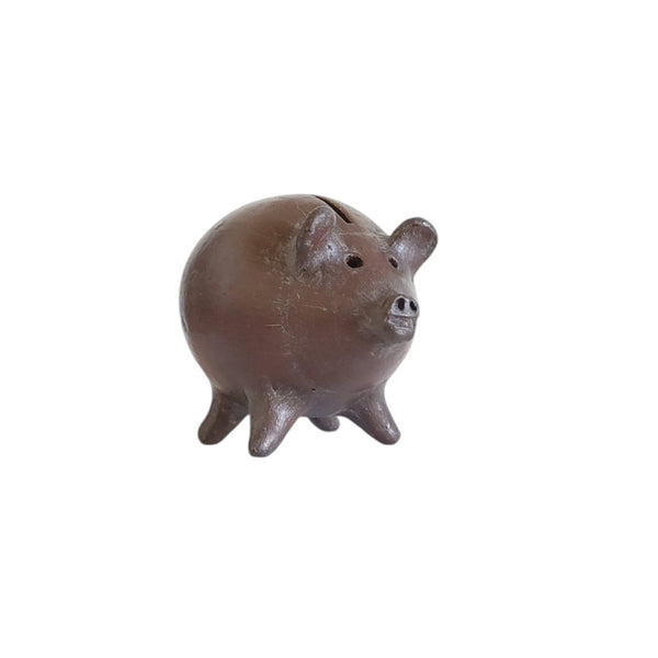 Mexican Pottery Piggy Bank Pig