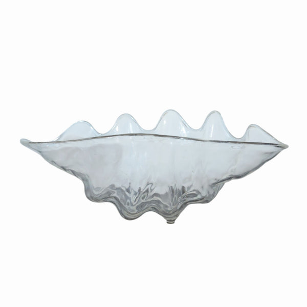 Lucite Acrylic Large Decorative Clam Shell Ice Bucket