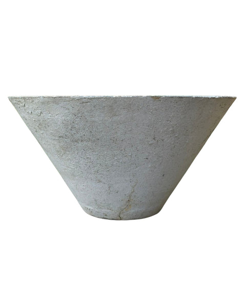 Mid-Century Cast Cement Cone Form Garden Planter