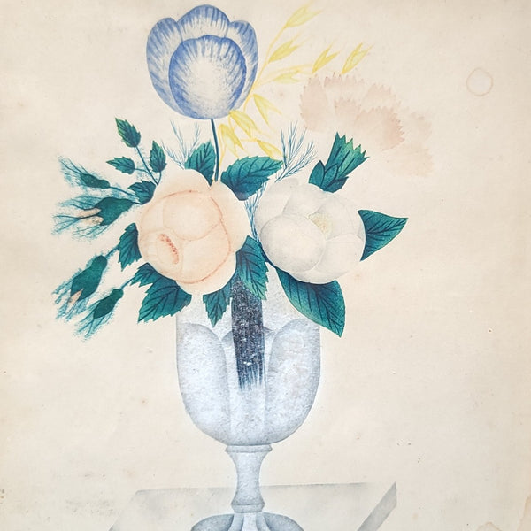 Still Life Antique Floral Watercolour Theorem