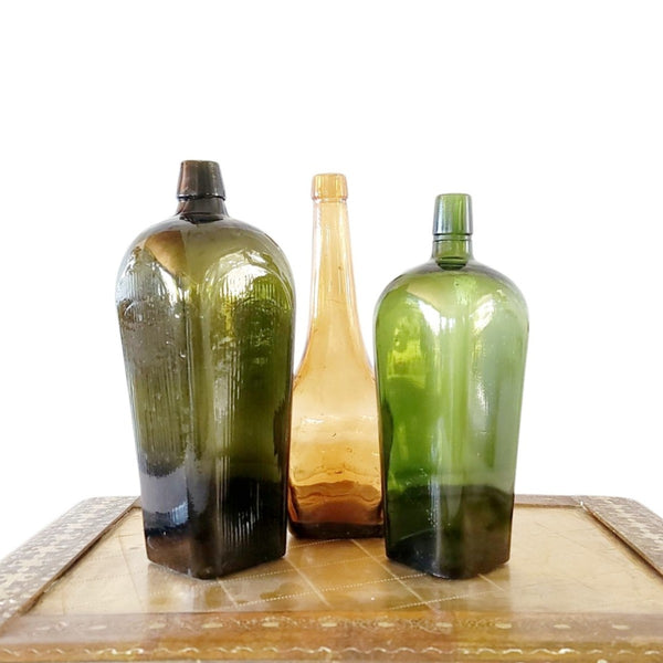 Trio Of Antique Bottles