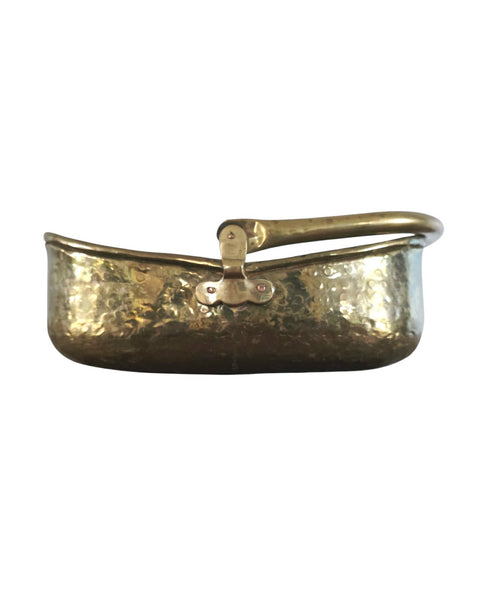 Hammered Brass Planter