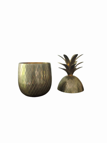 Hollywood Regency Brass Pineapple Ice Bucket Container