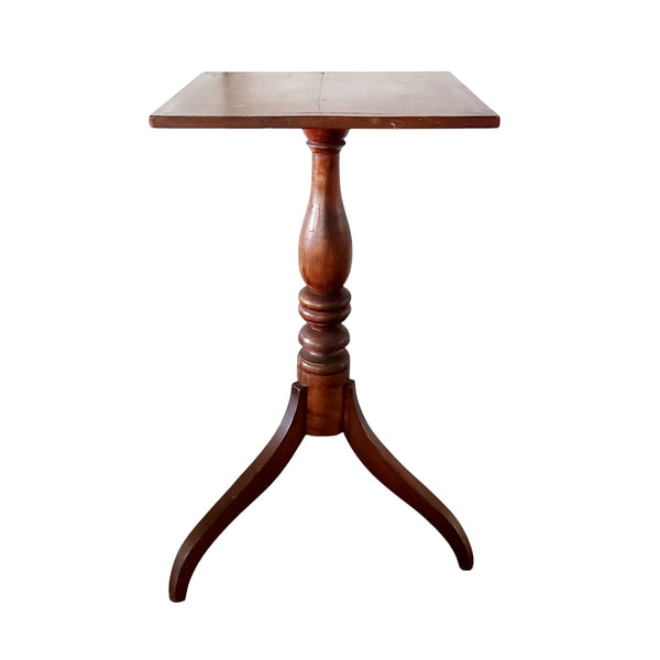 Circa 1840 East Coast Nova Scotia Birch Side Table Candle Stand