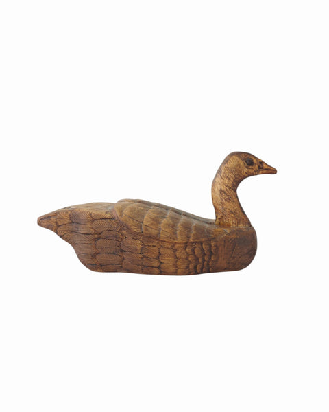 Vintage Carved Wood Primitive Duck