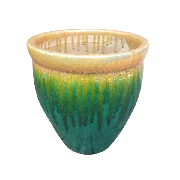 Drip Glaze Garden Flower Planter Jardiniere