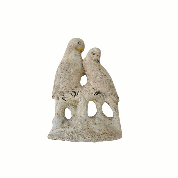 Antique Chalkware Lovebirds