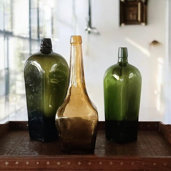 Trio Of Antique Bottles