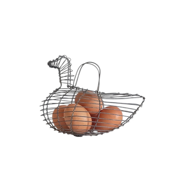 Wire Bird Form Small Egg Basket