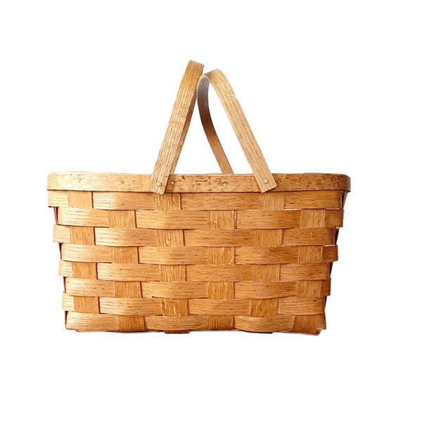 Woven Picnic Hamper Basket