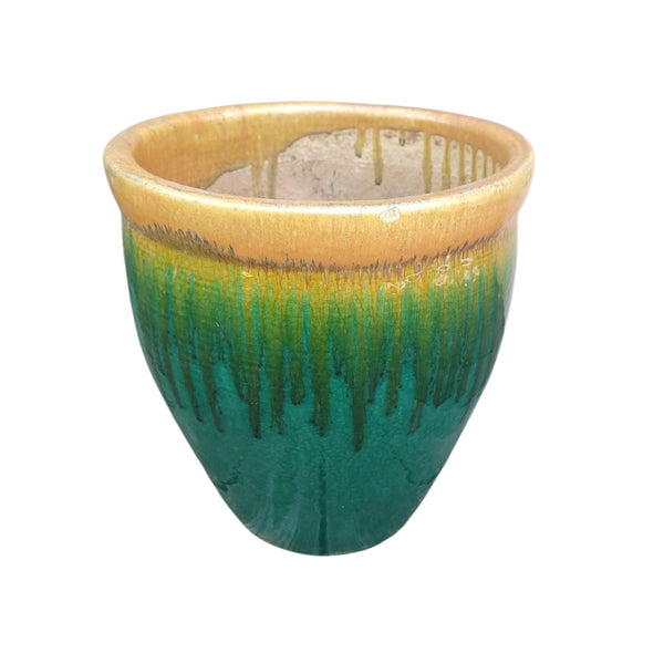 Drip Glaze Garden Flower Planter Jardiniere