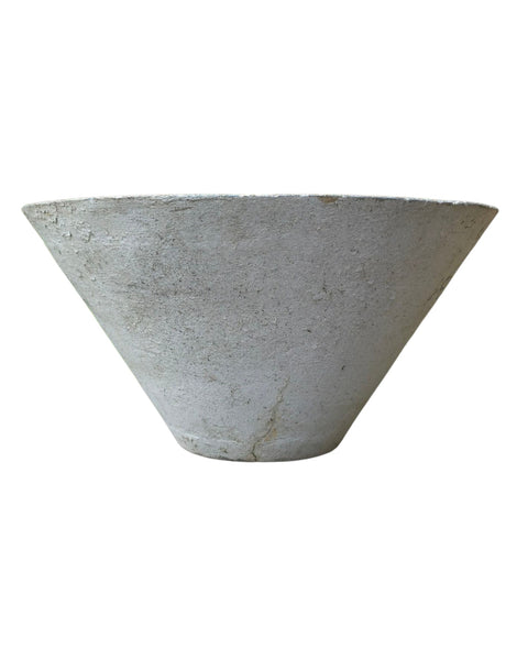 Mid-Century Cast Cement Cone Form Garden Planter