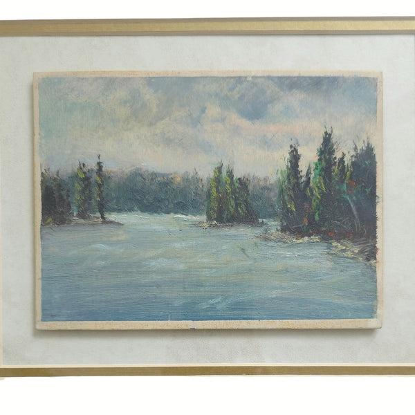 Framed Oil On Board Landscape