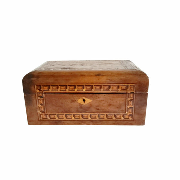 Antique Tunbrudge Op Art Wood Box