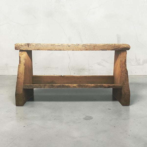 Fabulous Primitive Small Wood Bench