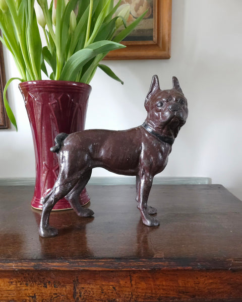 Antique Cast Iron Boston Terrier
