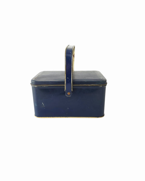 Antique Small Blue Lunch Pail