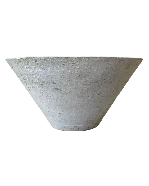 Mid-Century Cast Cement Cone Form Garden Planter