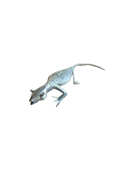 Folk Art Tin Iquana Lizard