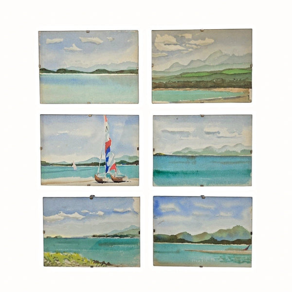 Collection Of Six Watercolours
