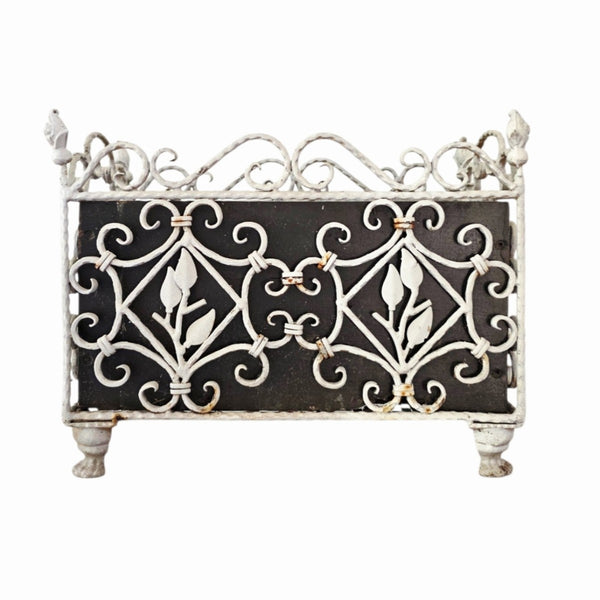 Cast Iron Planter With Wood Box Interior